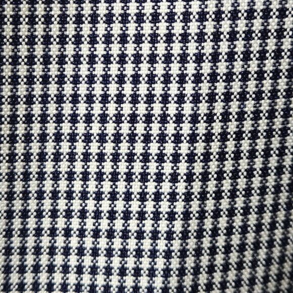 Vintage Nina Piccalino Navy White Houndstooth Peplum Dress. Retro. Sz 12 Fits 14 - Picture 10 of 13